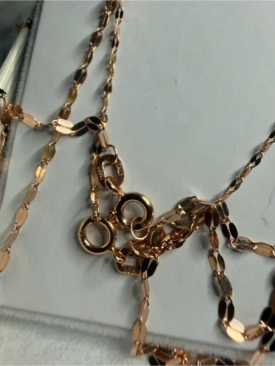 10k Real Rose Gold Set • Bracelet & Necklace